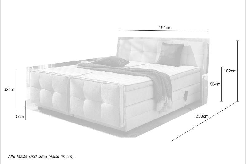 PARMA motoros boxspring ágy